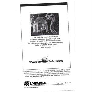 Chemical Bank Banking ADVER 1990s  Vintage Print Ad